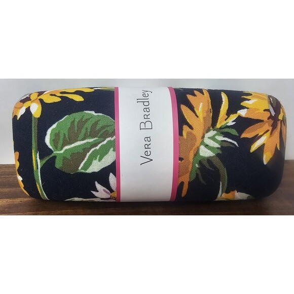 Vera Bradley Clamshell Sunglass/Eyeglass Case Sunflowers NEW - Picture 1 of 7